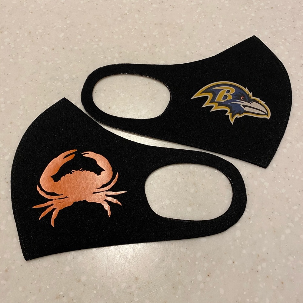 FACE MASK “ RAVENS/CRABS” COMBO